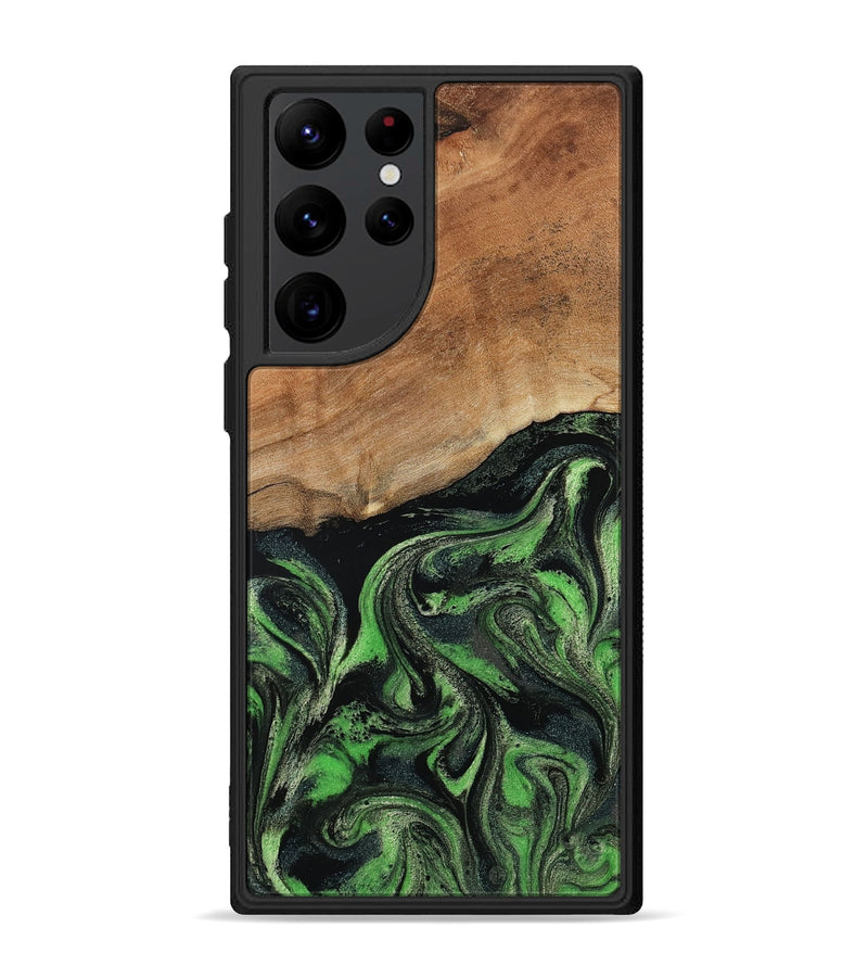Galaxy S22 Ultra Wood Phone Case - Alannah (Green, 801531)