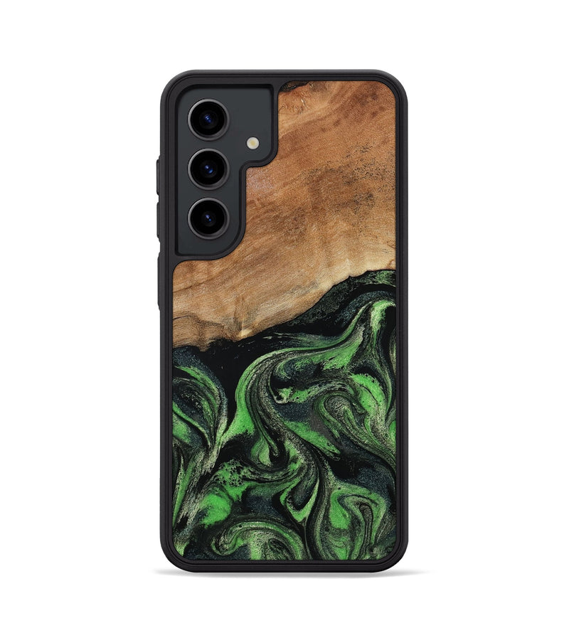 Galaxy S24 Wood Phone Case - Alannah (Green, 801531)