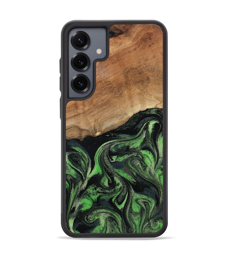 Galaxy S25 Plus Wood Phone Case - Alannah (Green, 801531)