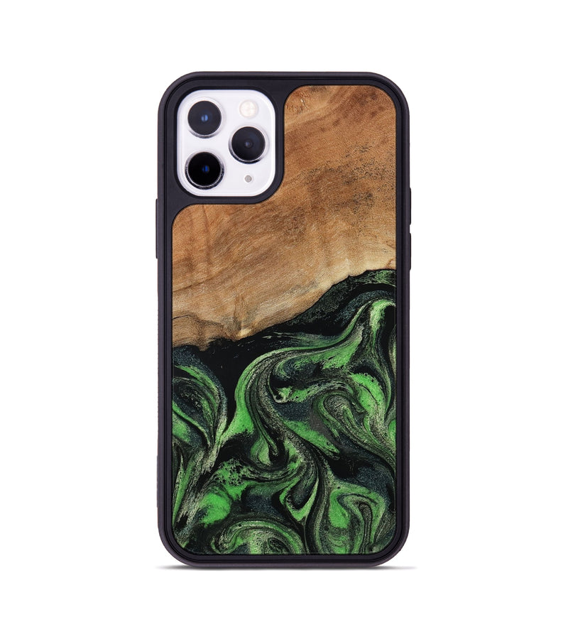 iPhone 11 Pro Wood Phone Case - Alannah (Green, 801531)