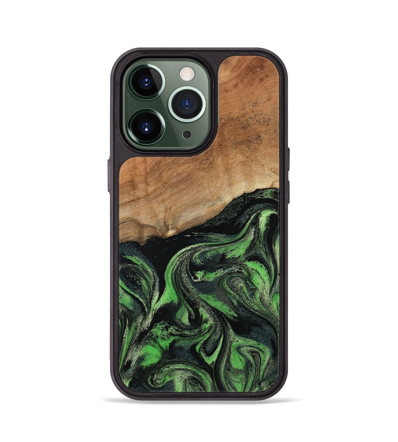 iPhone 13 Pro Wood Phone Case - Alannah (Green, 801531)