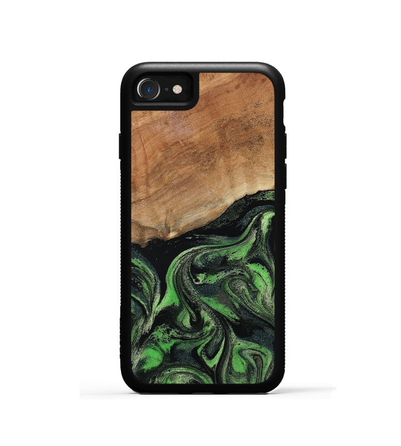 iPhone SE Wood Phone Case - Alannah (Green, 801531)