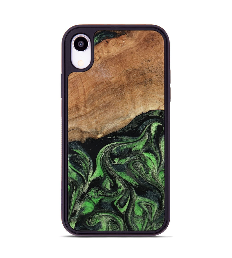 iPhone Xr Wood Phone Case - Alannah (Green, 801531)