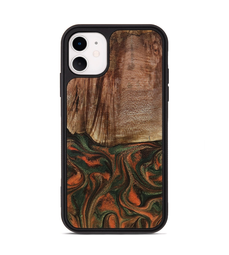iPhone 11 Wood Phone Case - Justus (Green, 801532)