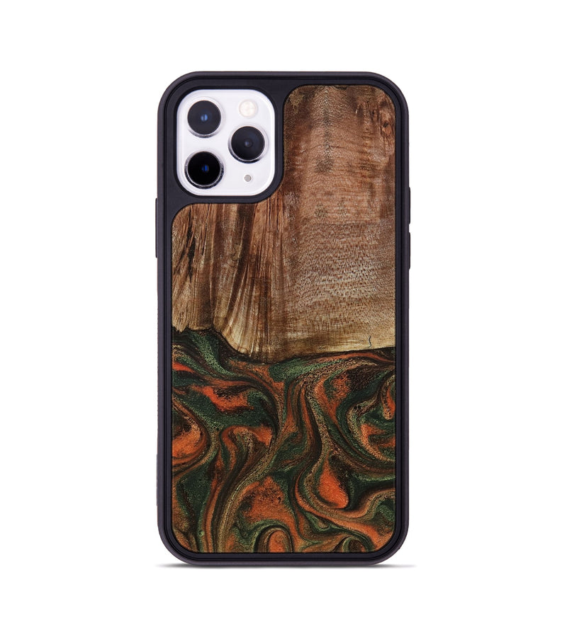 iPhone 11 Pro Wood Phone Case - Justus (Green, 801532)