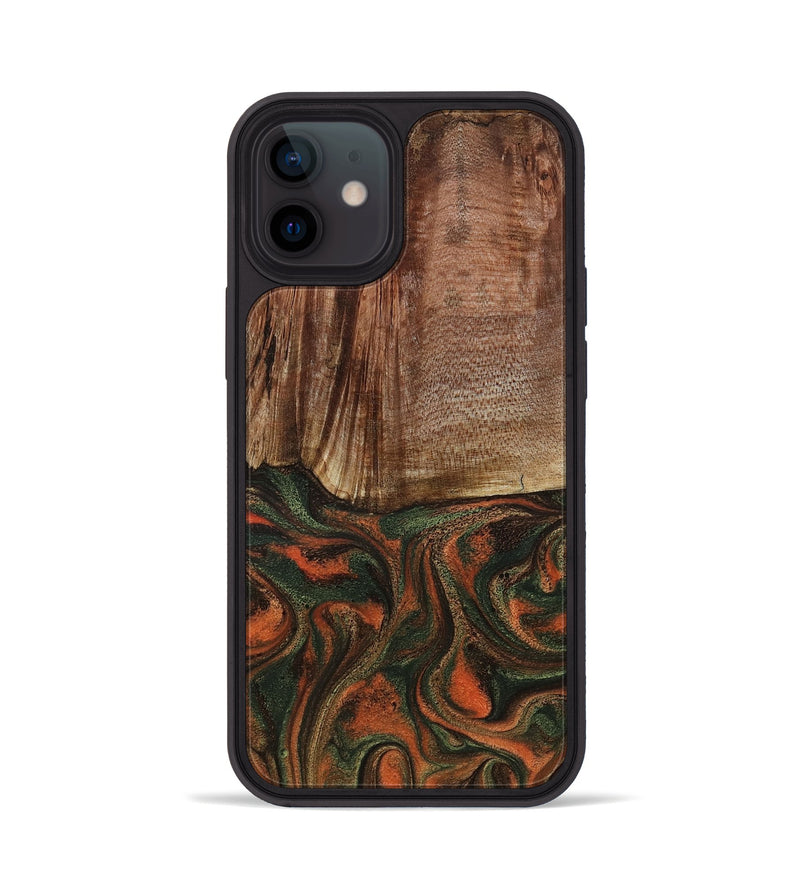 iPhone 12 Wood Phone Case - Justus (Green, 801532)