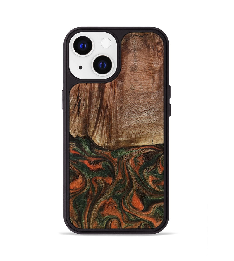 iPhone 13 Wood Phone Case - Justus (Green, 801532)