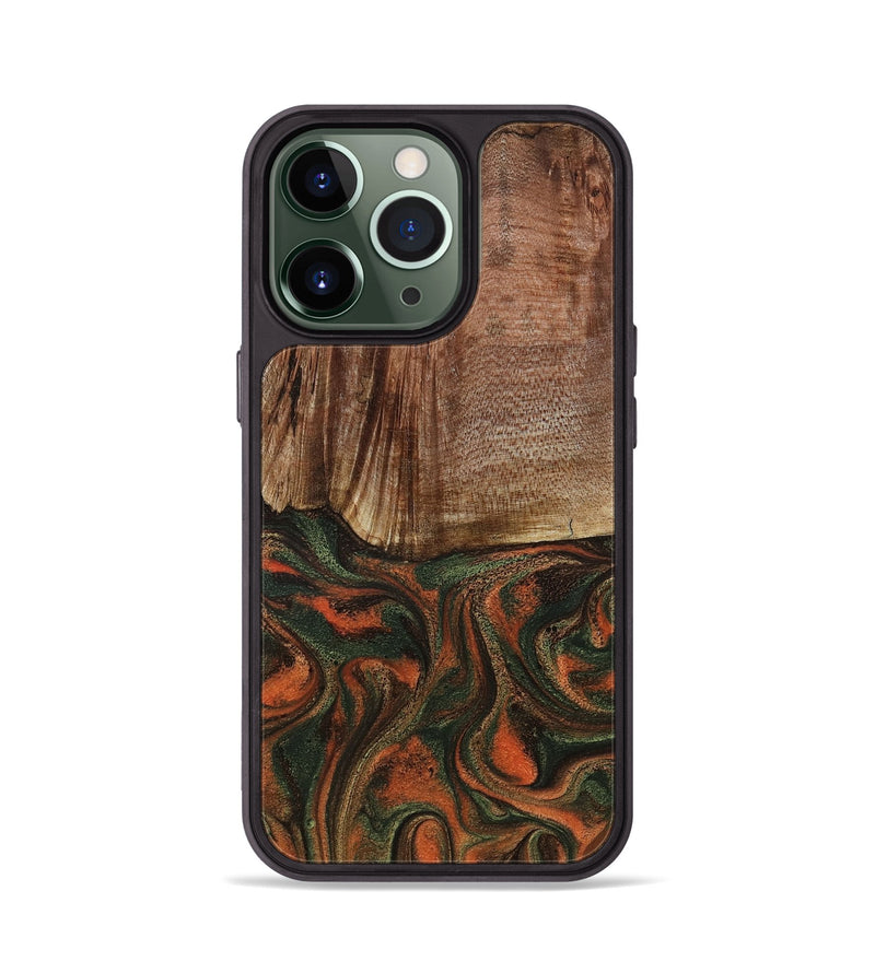 iPhone 13 Pro Wood Phone Case - Justus (Green, 801532)