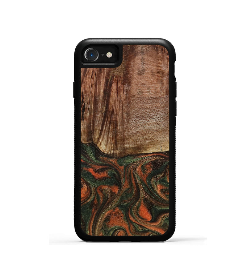 iPhone SE Wood Phone Case - Justus (Green, 801532)