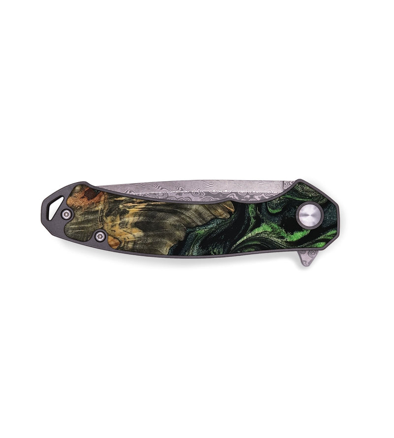 EDC Wood Pocket Knife - Emmie (Green, 801533)