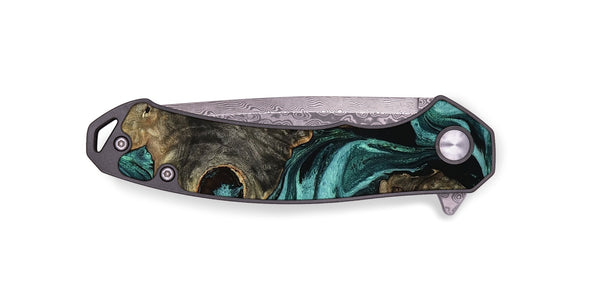 EDC Wood Pocket Knife - Laney (Green, 801535)