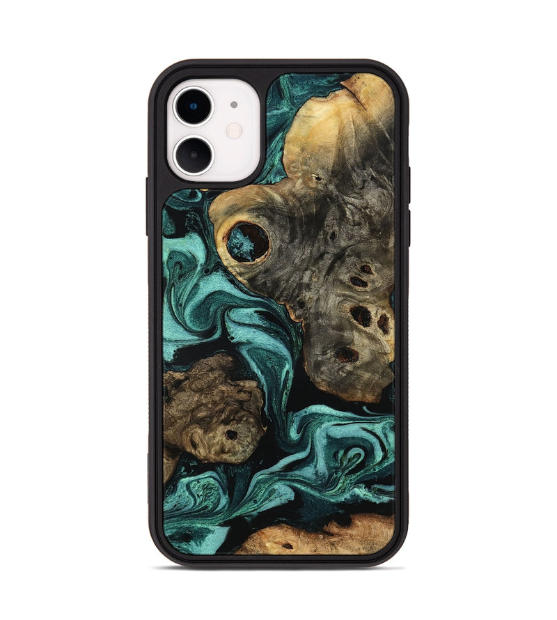 iPhone 11 Wood Phone Case - Laney (Green, 801535)