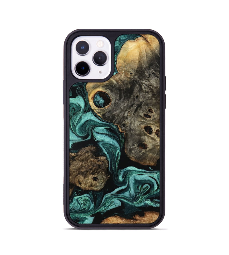 iPhone 11 Pro Wood Phone Case - Laney (Green, 801535)