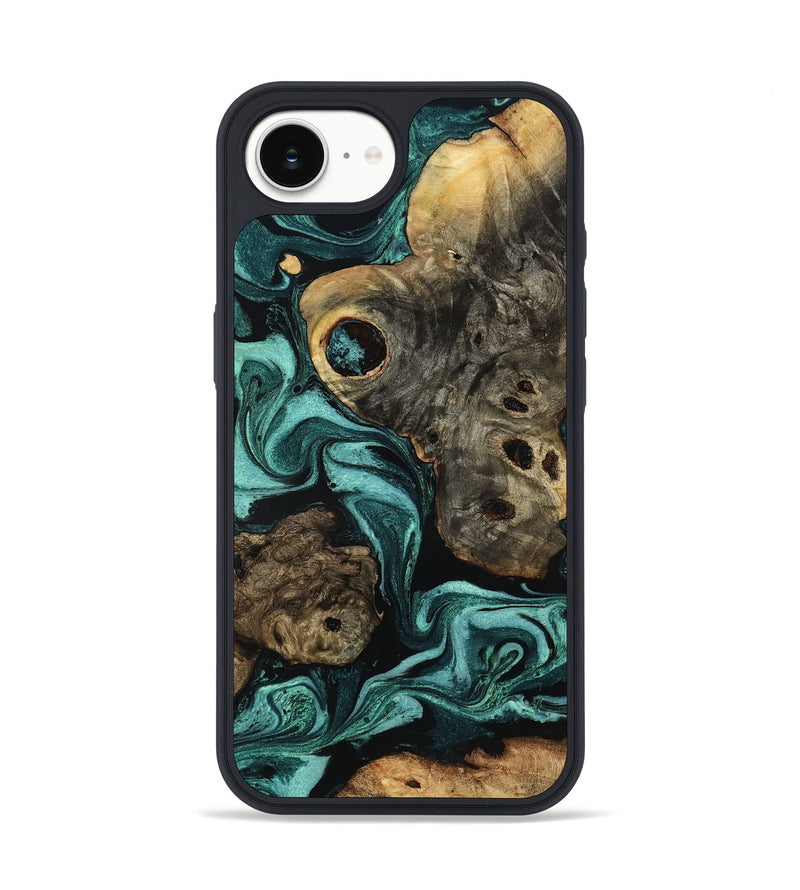 iPhone 16e Wood Phone Case - Laney (Green, 801535)