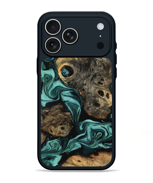 iPhone 17 Pro Max Wood Phone Case - Laney (Green, 801535)