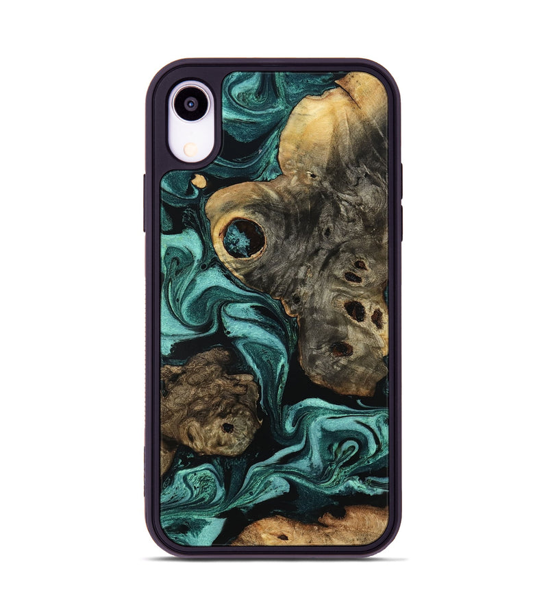 iPhone Xr Wood Phone Case - Laney (Green, 801535)