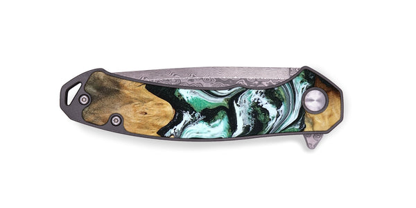 EDC Wood Pocket Knife - Lorine (Green, 801536)