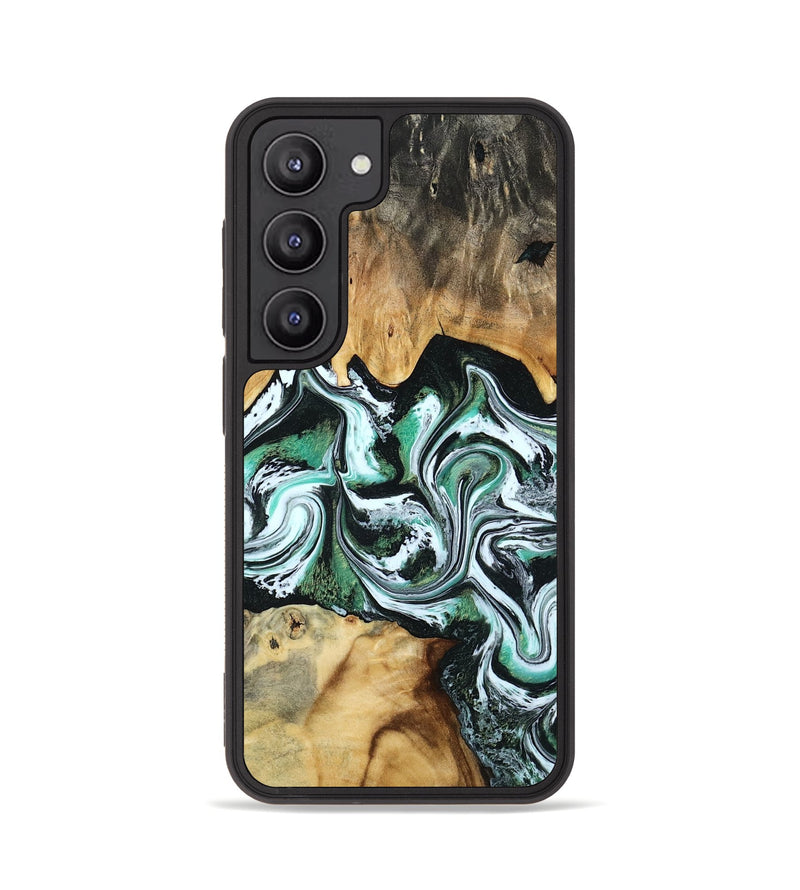 Galaxy S23 Wood Phone Case - Lorine (Green, 801536)