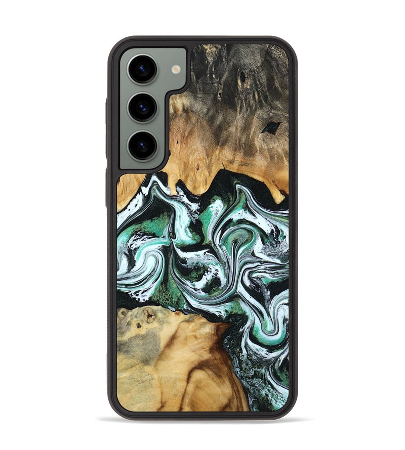 Galaxy S23 Plus Wood Phone Case - Lorine (Green, 801536)