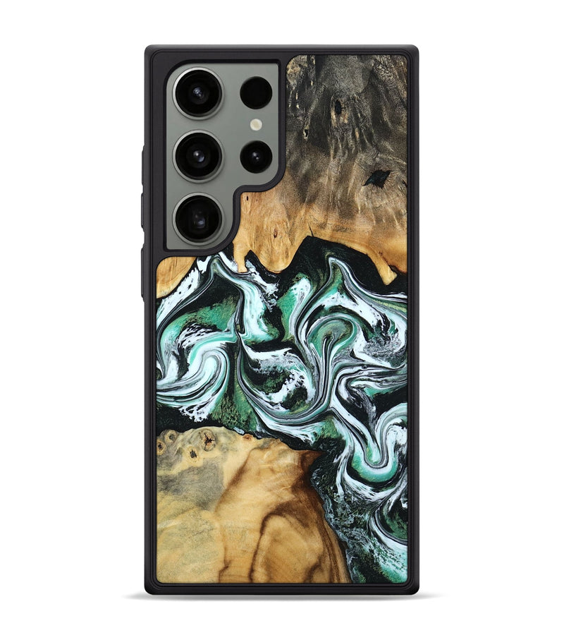 Galaxy S24 Ultra Wood Phone Case - Lorine (Green, 801536)