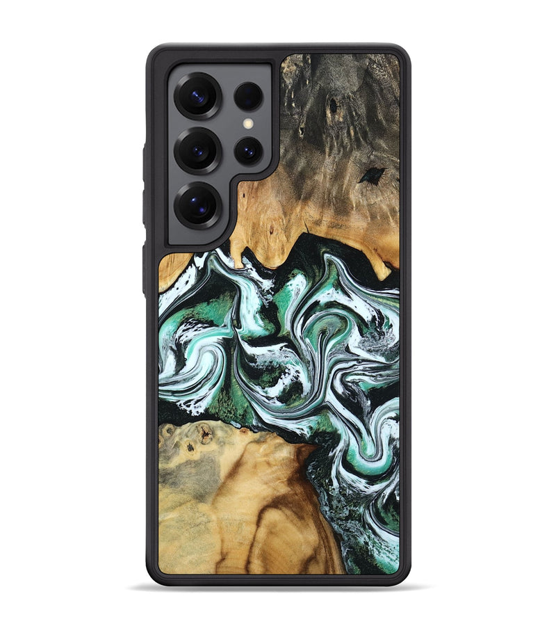 Galaxy S25 Ultra Wood Phone Case - Lorine (Green, 801536)