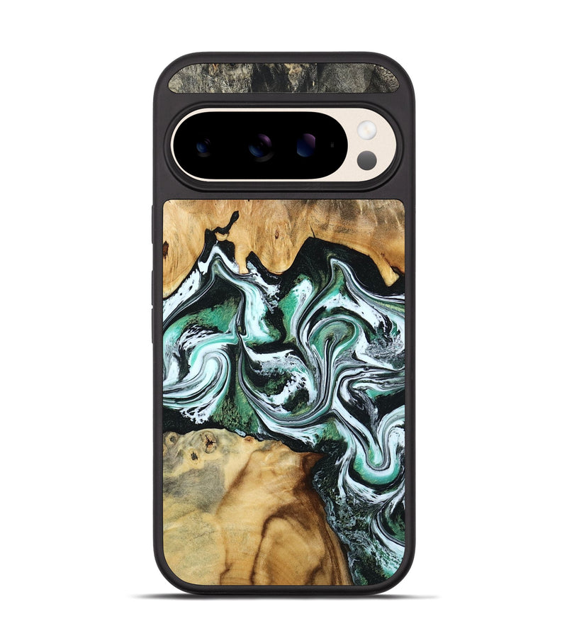 Pixel 10 Wood Phone Case - Lorine (Green, 801536)