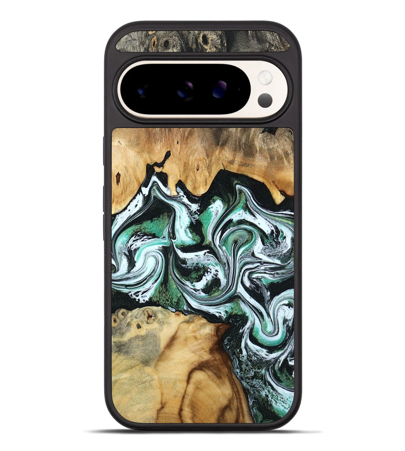 Pixel 10 Pro XL Wood Phone Case - Lorine (Green, 801536)