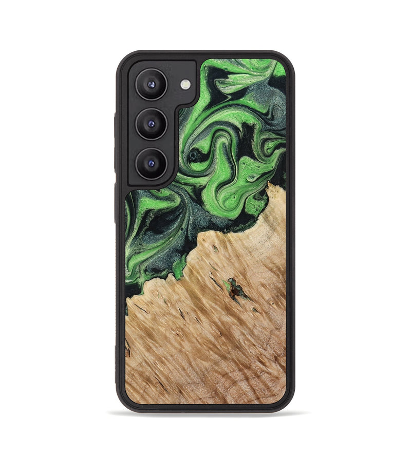 Galaxy S23 Wood Phone Case - August (Green, 801537)