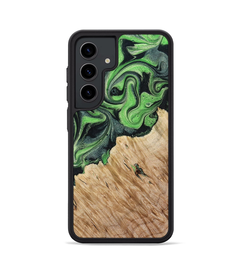 Galaxy S24 Wood Phone Case - August (Green, 801537)