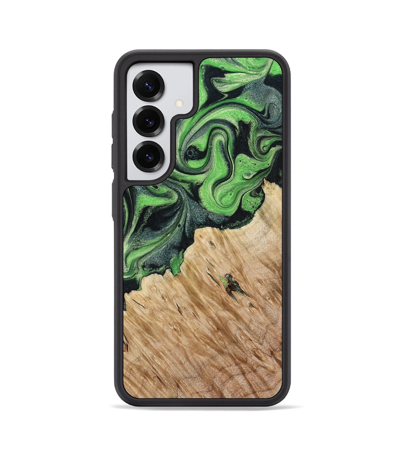 Galaxy S25 Wood Phone Case - August (Green, 801537)