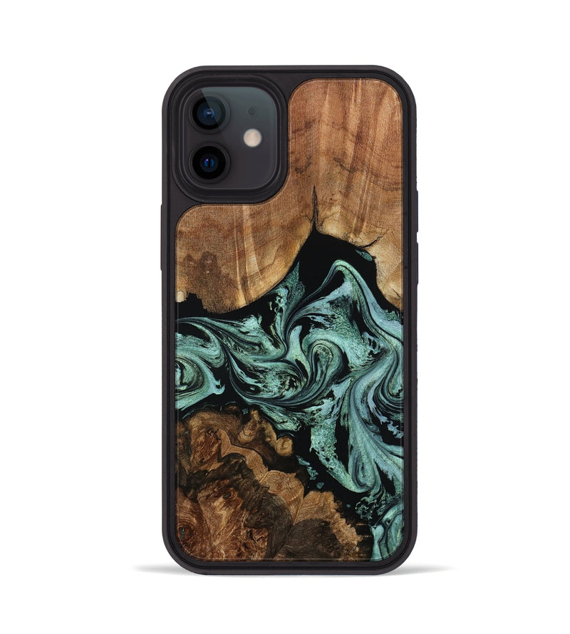 iPhone 12 Wood Phone Case - Ashlyn (Green, 801538)