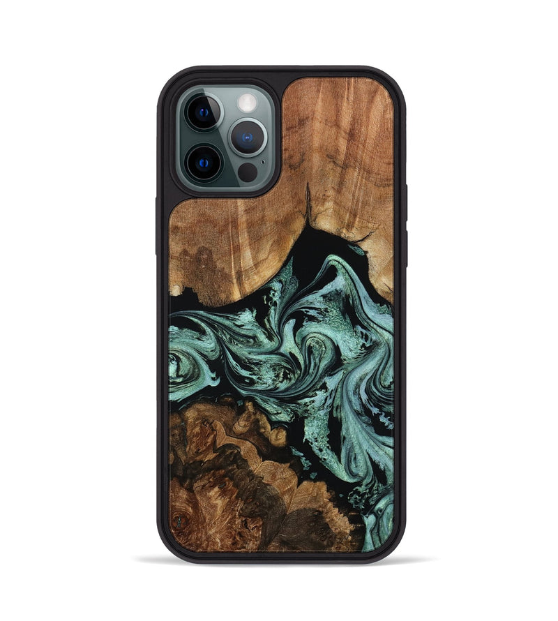 iPhone 12 Pro Wood Phone Case - Ashlyn (Green, 801538)