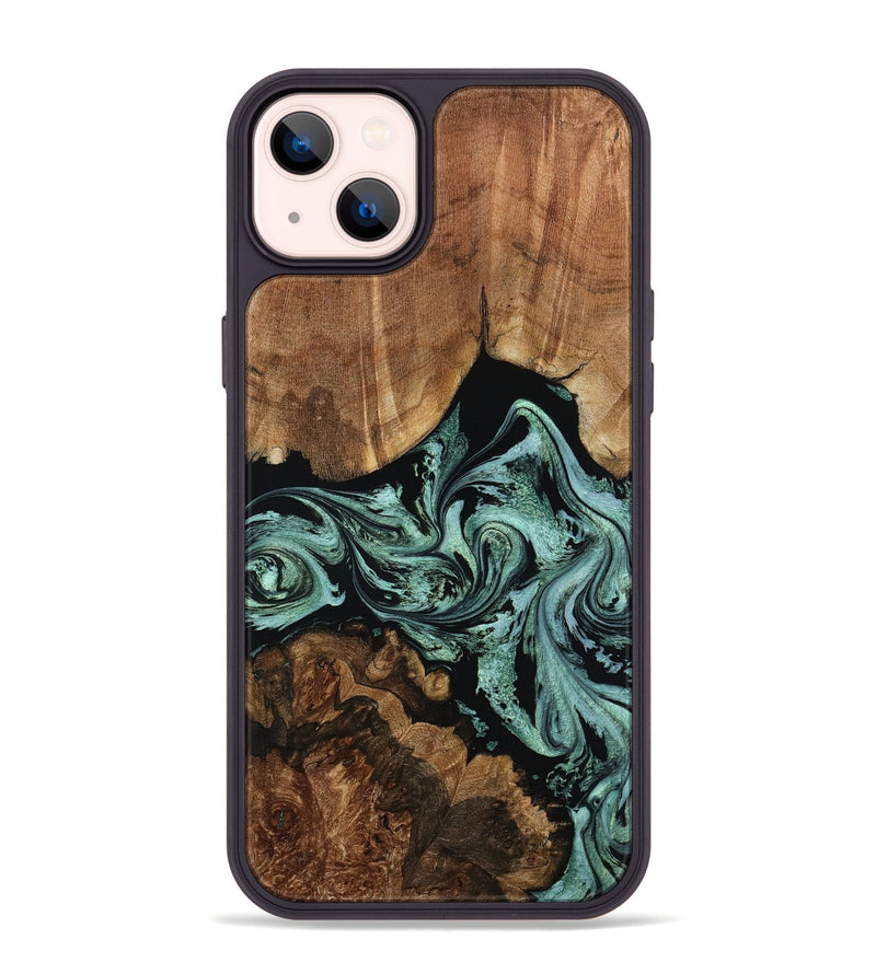 iPhone 14 Plus Wood Phone Case - Ashlyn (Green, 801538)