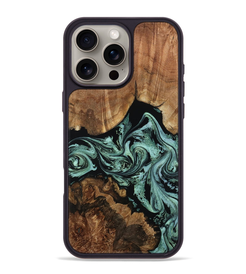iPhone 16 Pro Max Wood Phone Case - Ashlyn (Green, 801538)