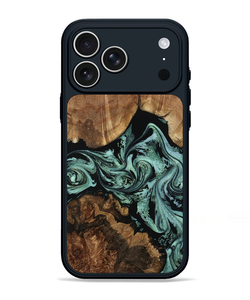 iPhone 17 Pro Max Wood Phone Case - Ashlyn (Green, 801538)