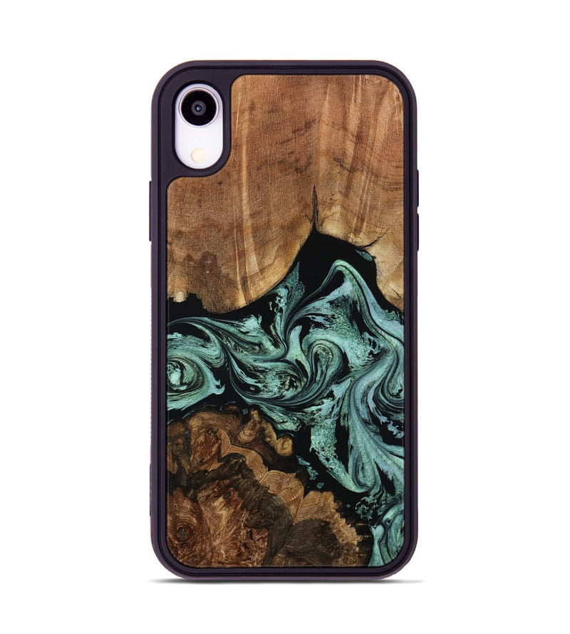 iPhone Xr Wood Phone Case - Ashlyn (Green, 801538)
