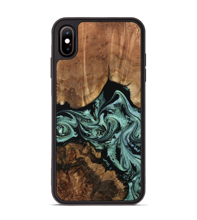 iPhone Xs Max Wood Phone Case - Ashlyn (Green, 801538)