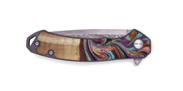 EDC Wood Pocket Knife - Meghann (Green, 801539)