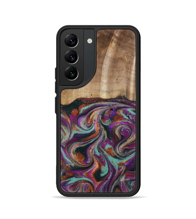 Galaxy S22 Wood Phone Case - Meghann (Green, 801539)