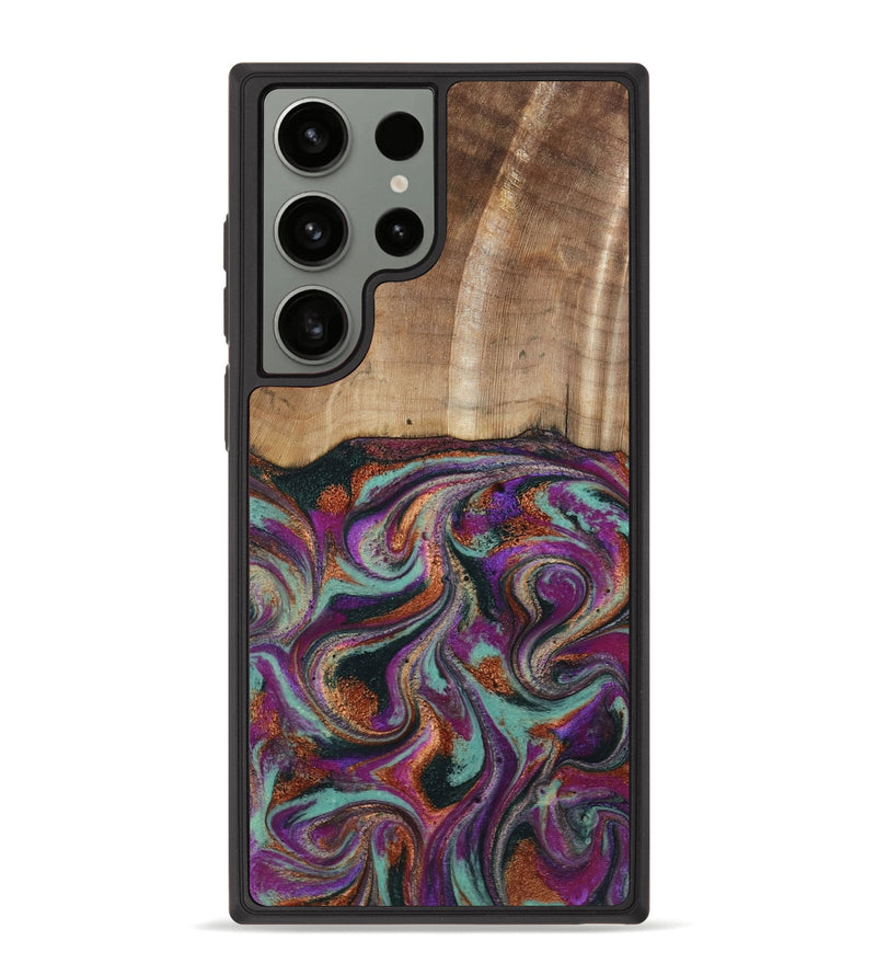 Galaxy S23 Ultra Wood Phone Case - Meghann (Green, 801539)