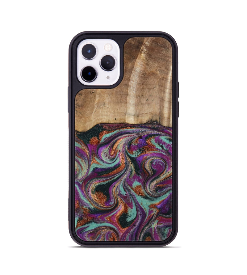 iPhone 11 Pro Wood Phone Case - Meghann (Green, 801539)