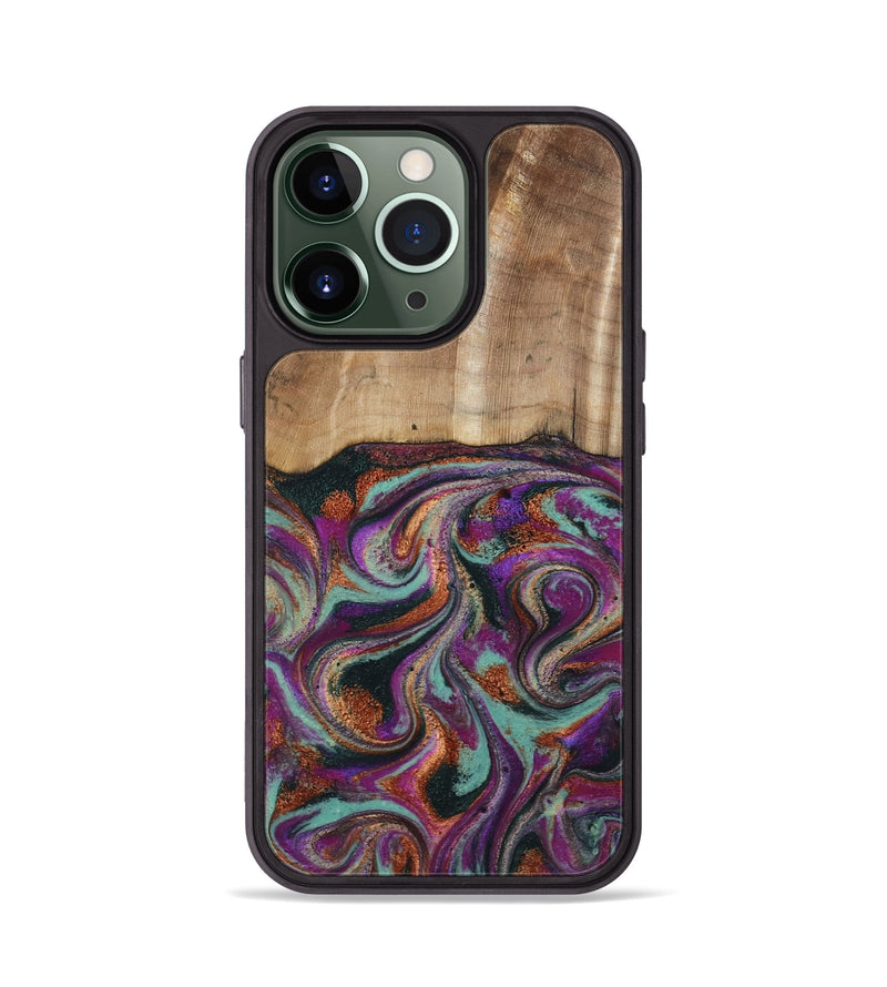 iPhone 13 Pro Wood Phone Case - Meghann (Green, 801539)