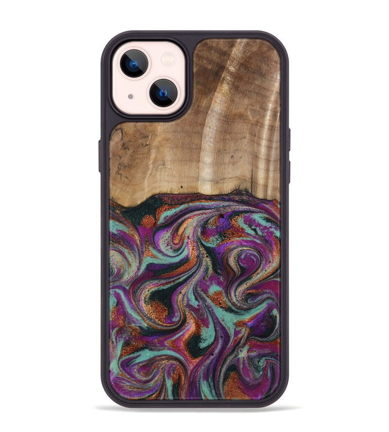 iPhone 14 Plus Wood Phone Case - Meghann (Green, 801539)