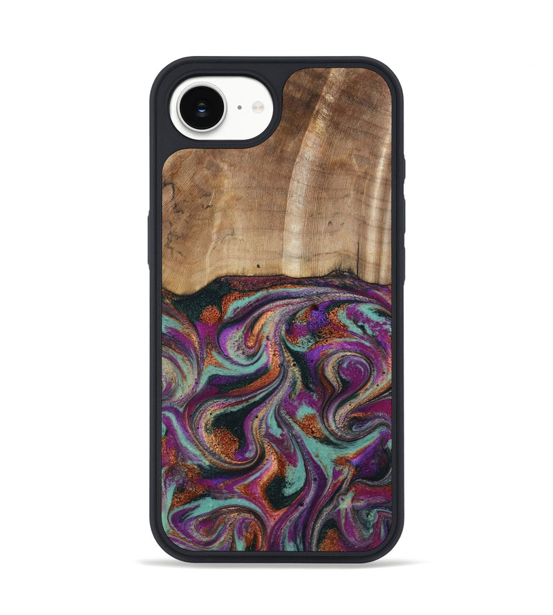 iPhone 16e Wood Phone Case - Meghann (Green, 801539)