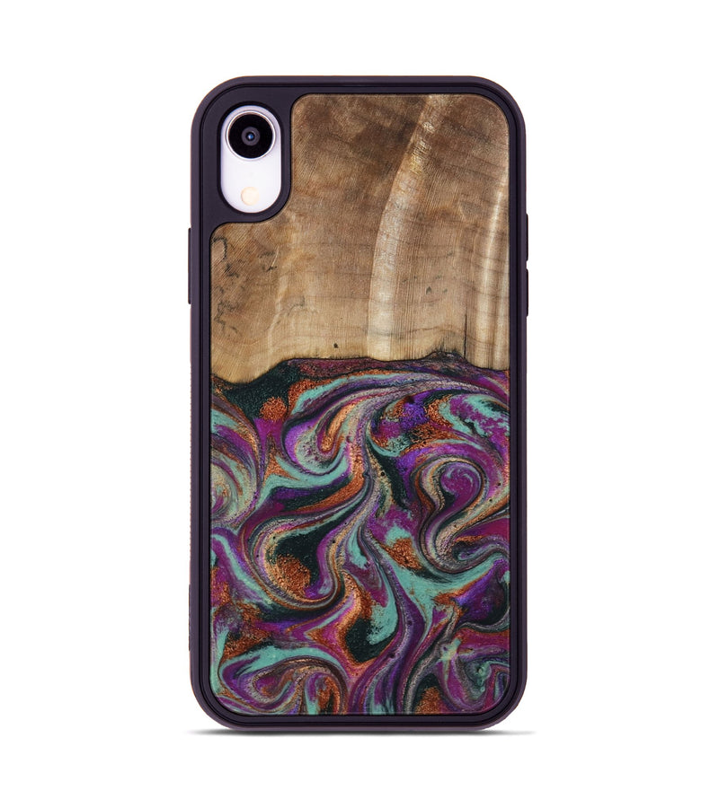 iPhone Xr Wood Phone Case - Meghann (Green, 801539)