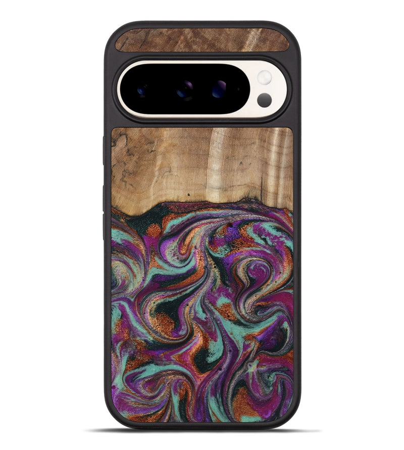 Pixel 9 Pro XL Wood Phone Case - Meghann (Green, 801539)