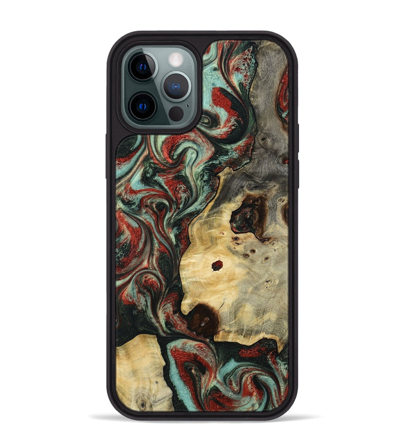 iPhone 12 Pro Max Wood Phone Case - Florida (Green, 801540)