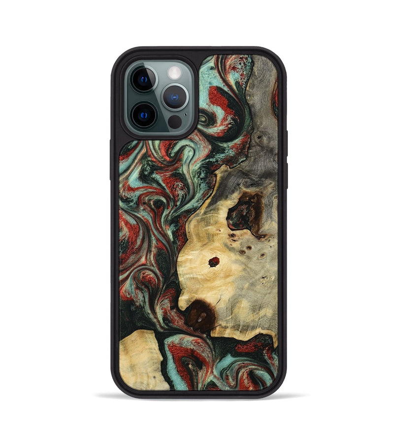 iPhone 12 Pro Wood Phone Case - Florida (Green, 801540)