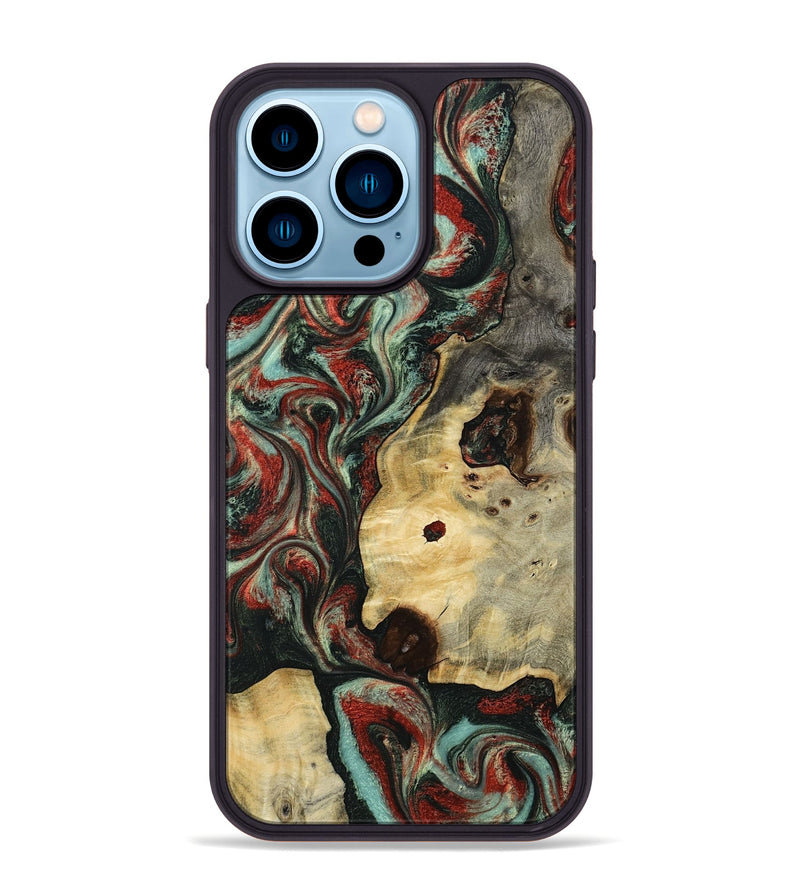 iPhone 14 Pro Max Wood Phone Case - Florida (Green, 801540)