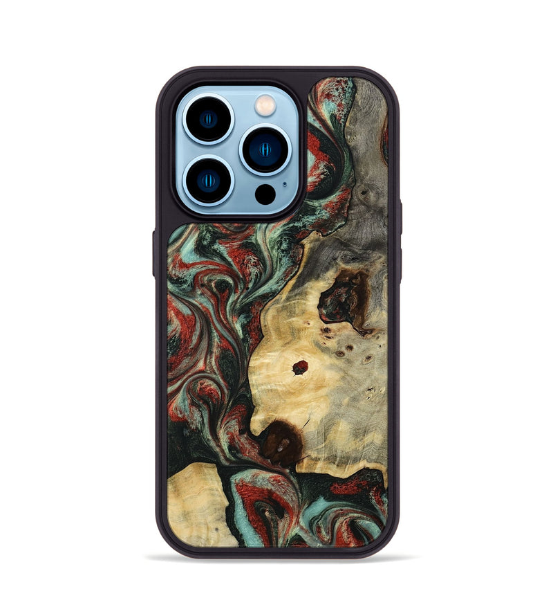 iPhone 14 Pro Wood Phone Case - Florida (Green, 801540)